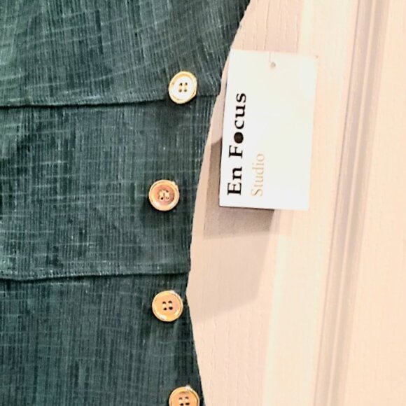 Enfocus Studio Kelly Green Knit Sheath Dress ~ Size 10 NWT - Picture 2 of 6